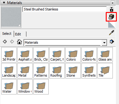 create material SketchUp