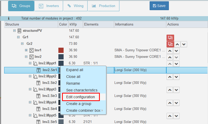 edit configuration