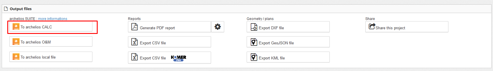 export CALC file