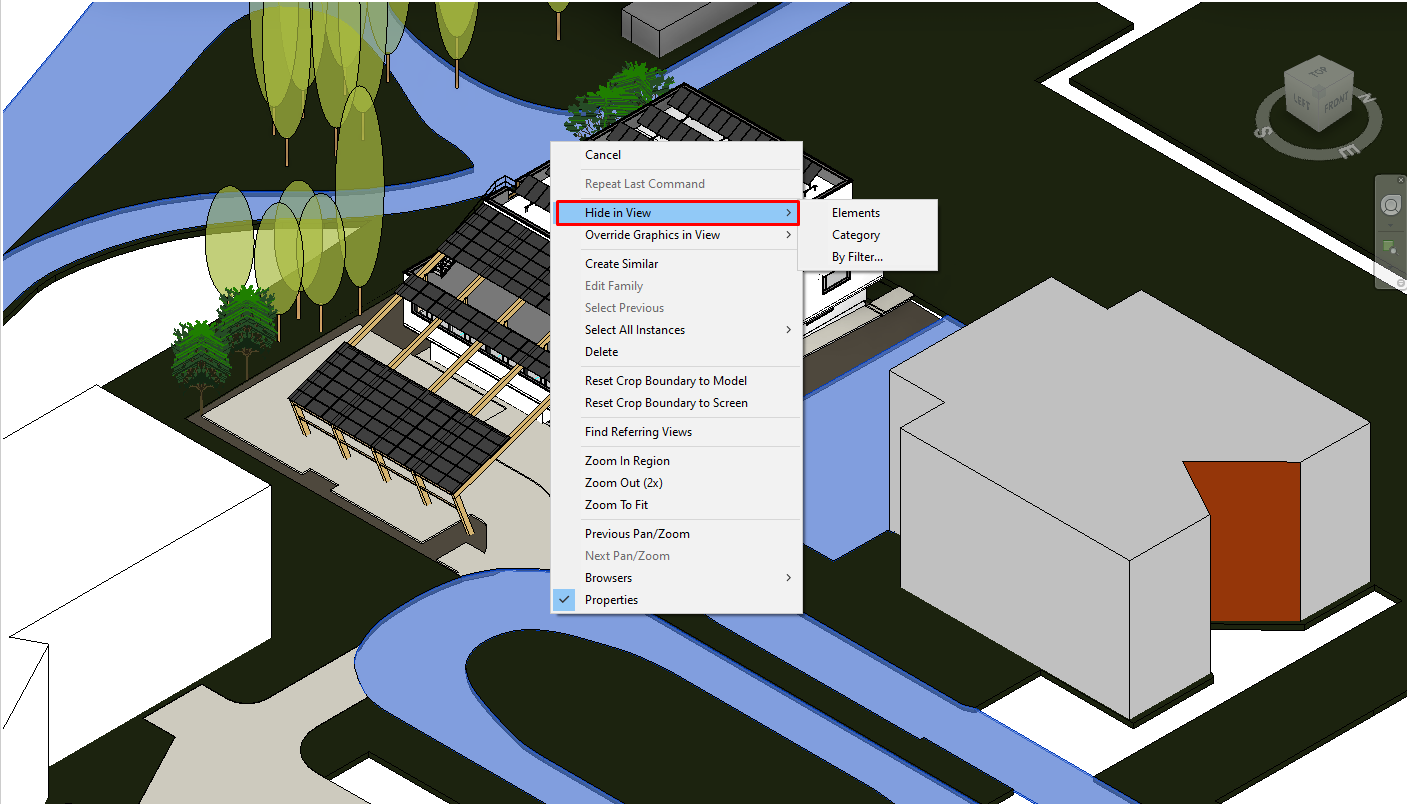 visibility button Revit