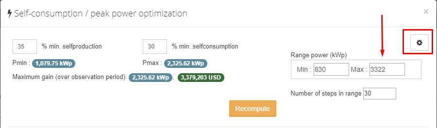 parameters economic optimization