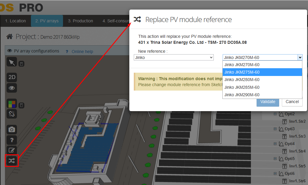 replace module reference