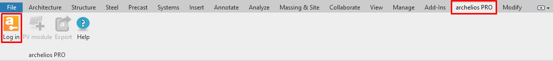Revit archelios log in
